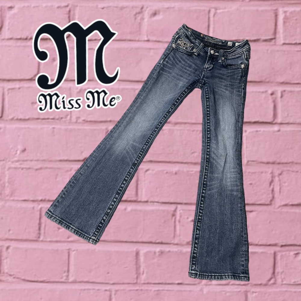 Miss Me Girls 10 Boot Cut Jeans JK6151B